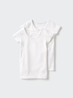 Cotton Ribbed T-Shirt (2 Pack)