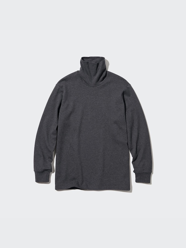 Brushed Cotton Turtleneck Long-Sleeve T-Shirt | UNIQLO US