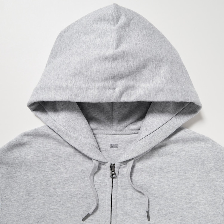 Sweat Full-Zip Long-Sleeve Hoodie (2022 Edition) | Light Gray | 2XL | Uniqlo US