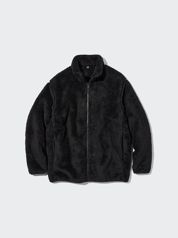 FLUFFY YARN FLEECE FULL-ZIP JACKET