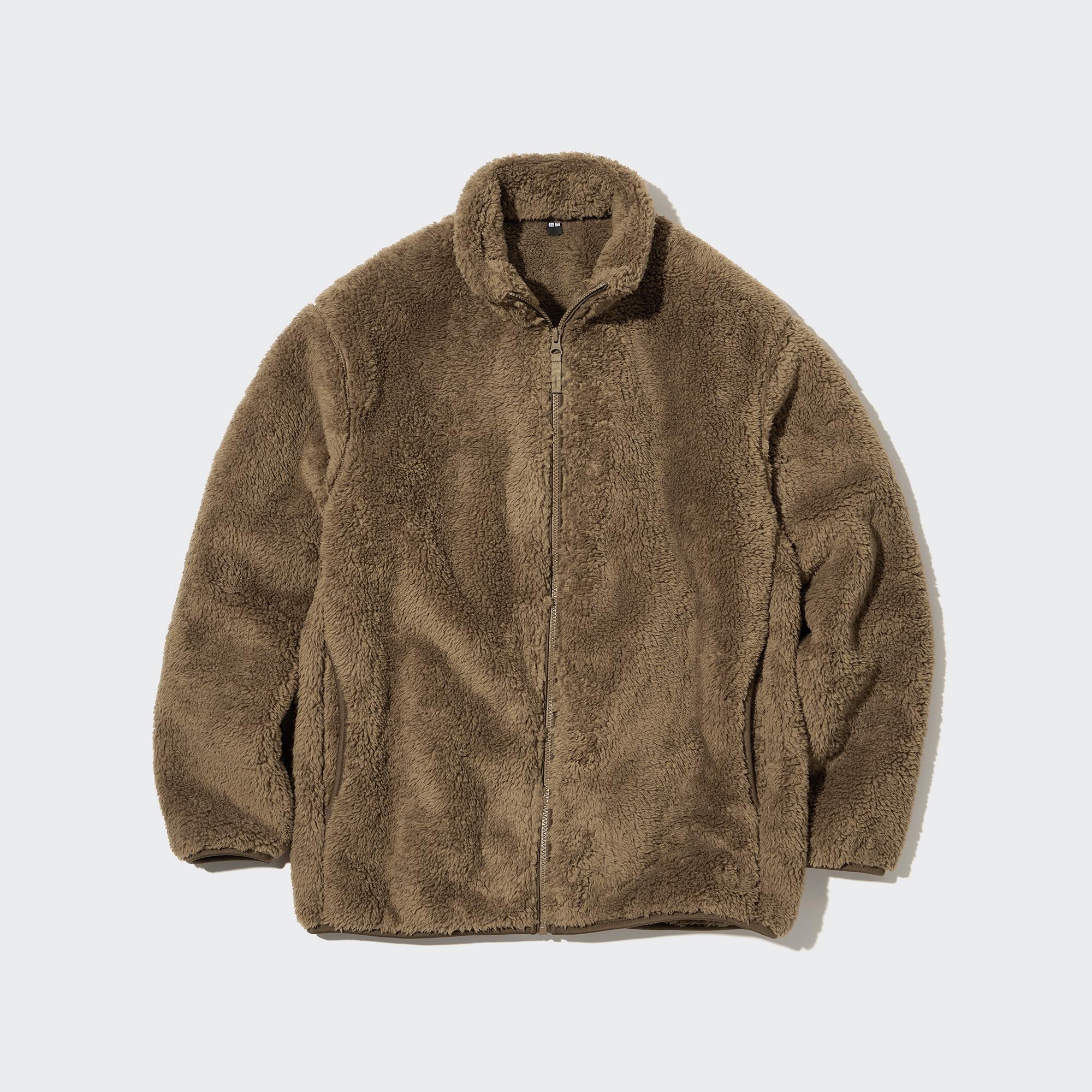 Check styling ideas for「Fluffy Yarn Fleece Full-Zip Jacket