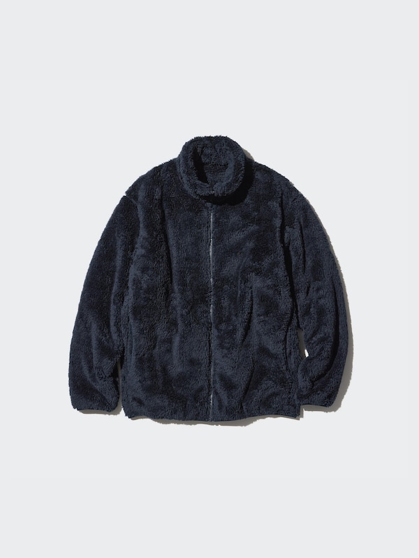 Fluffy Yarn Fleece Full-Zip Jacket