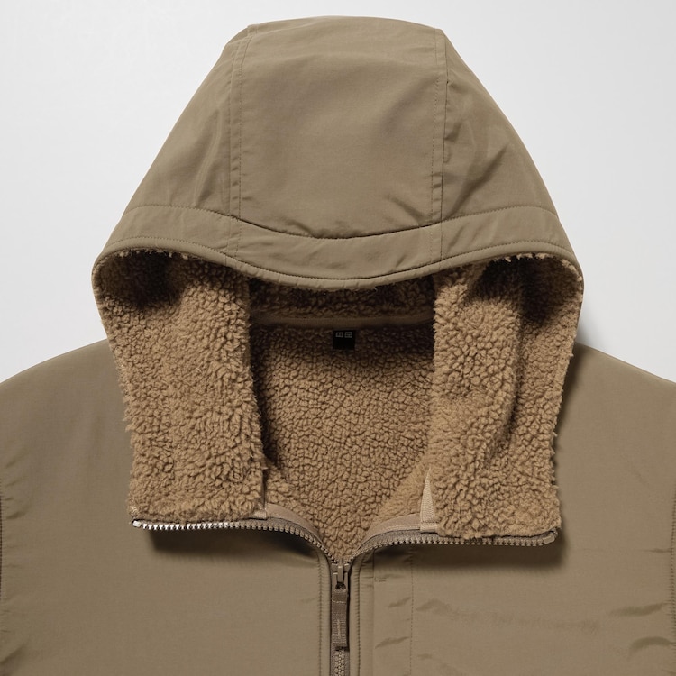 Men's Windproof Outer Fleece Jacket | Beige | Small | Uniqlo US