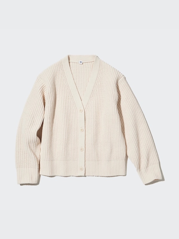 Washable Knit Long-Sleeve Cardigan
