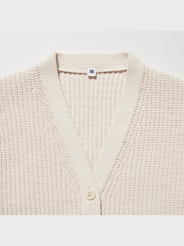 Washable Knit Long-Sleeve Cardigan