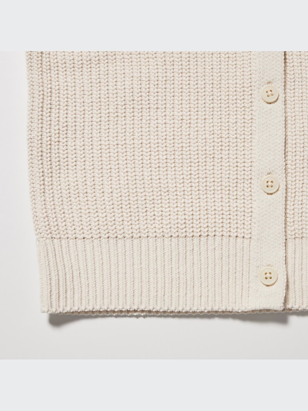 Washable Knit Long-Sleeve Cardigan