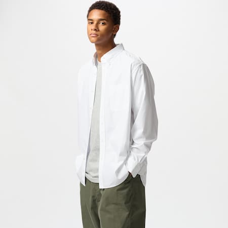 Extra Fine Cotton Broadcloth Regular Fit Shirt (Button-Down Collar)