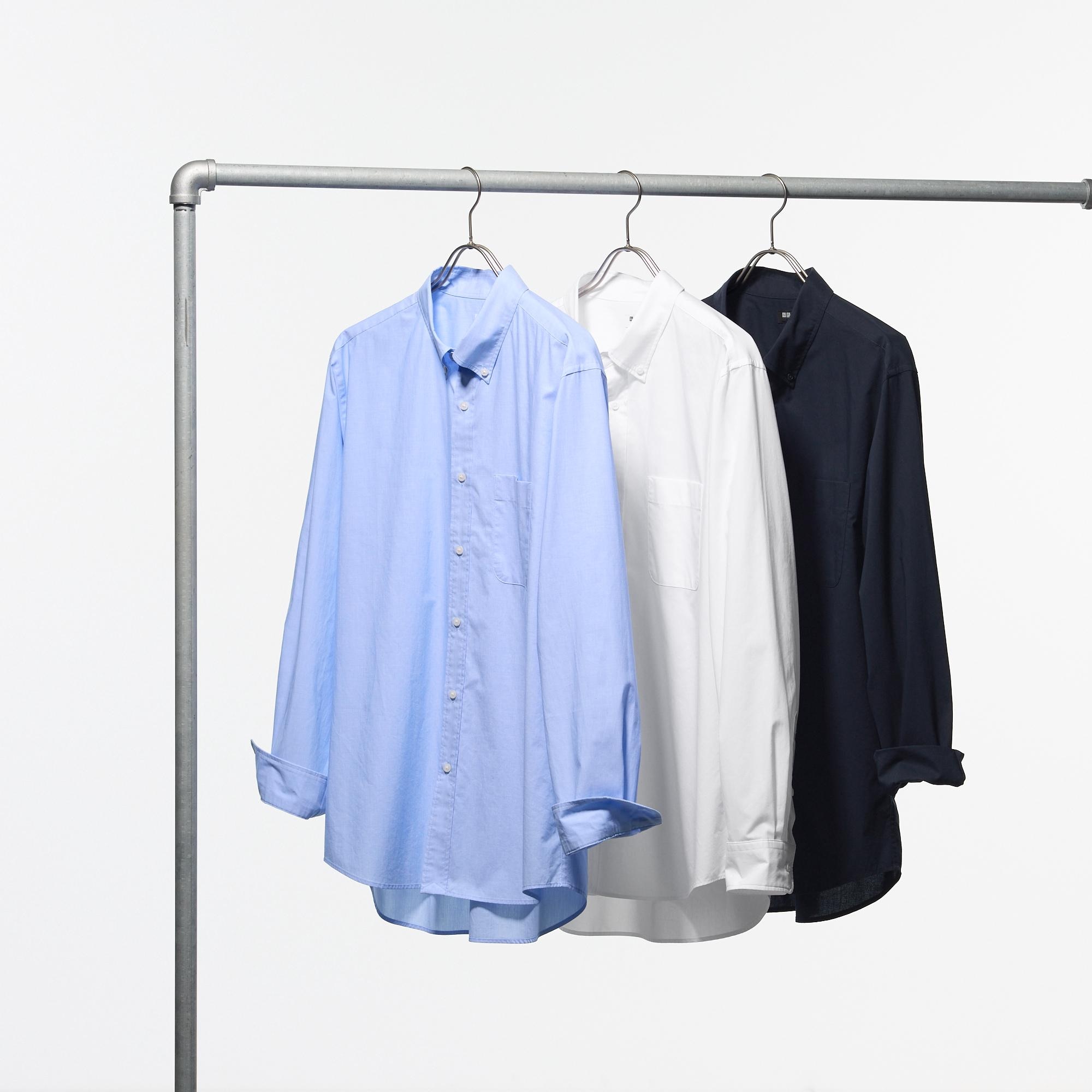 EXTRA FINE COTTON BROADCLOTH SHIRT (BUTTONED DOWN COLLAR)