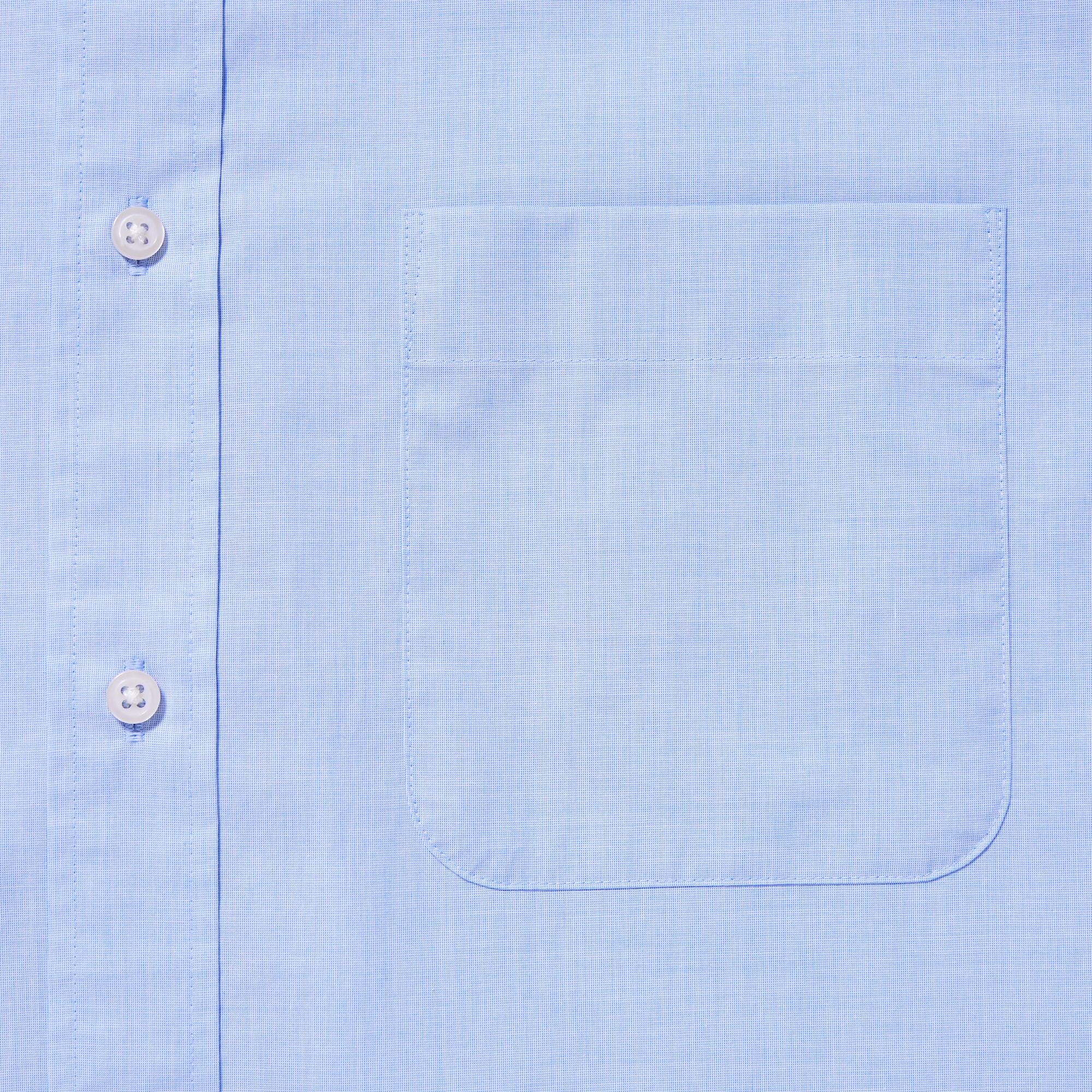 Extra Fine Cotton Broadcloth Regular Fit Shirt (Button-Down Collar ...