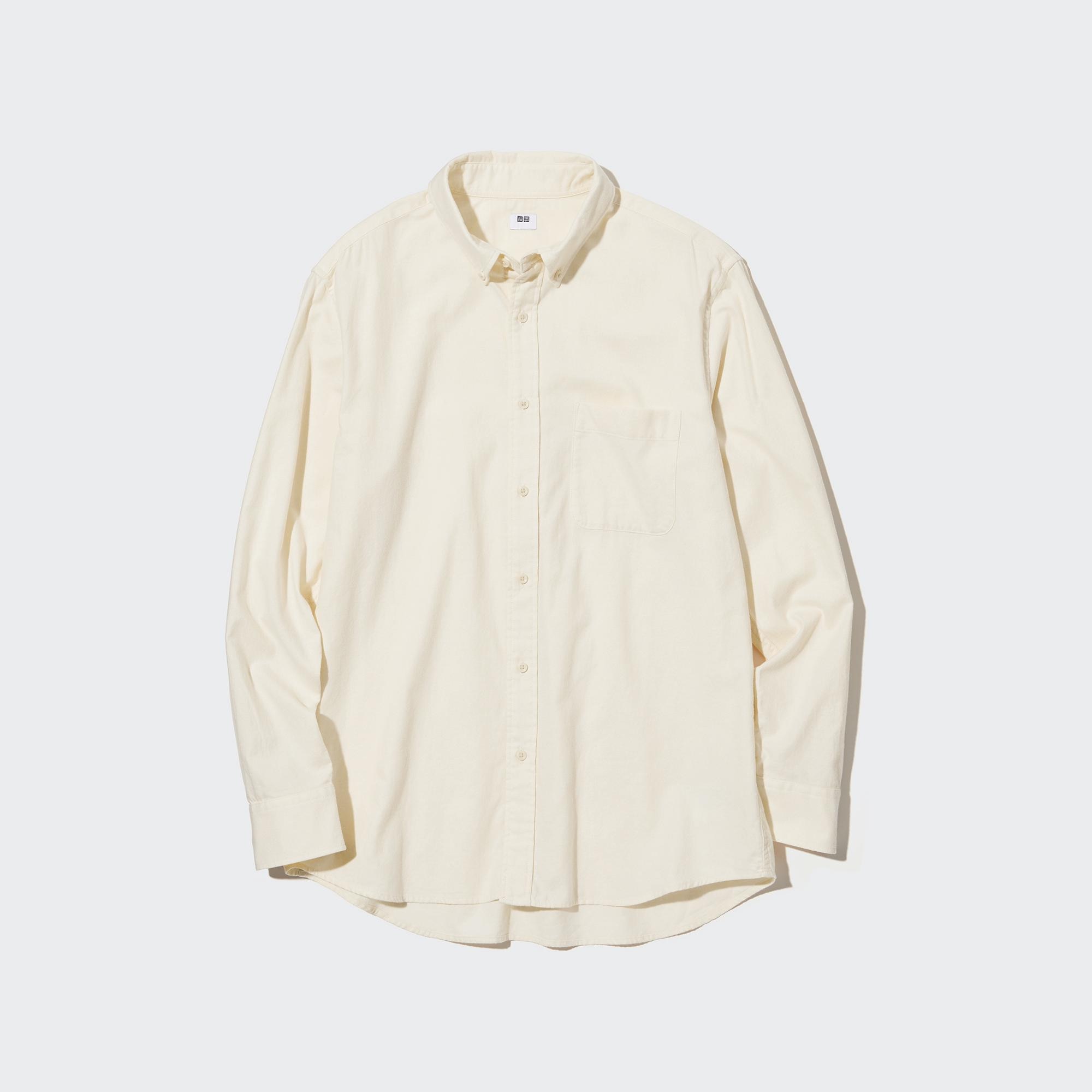 FLANNEL SHIRT BUTTONED DOWN COLLAR | UNIQLO CA