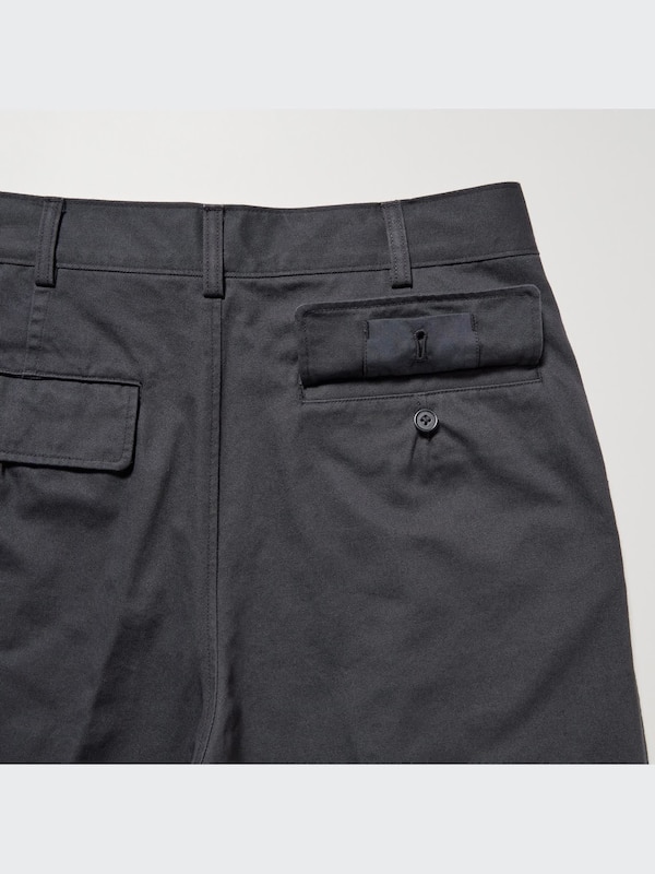 U Pleated Tapered Chino Pants