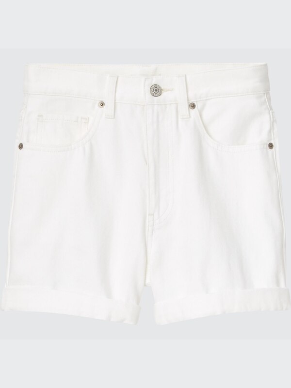 High-Rise Denim Shorts