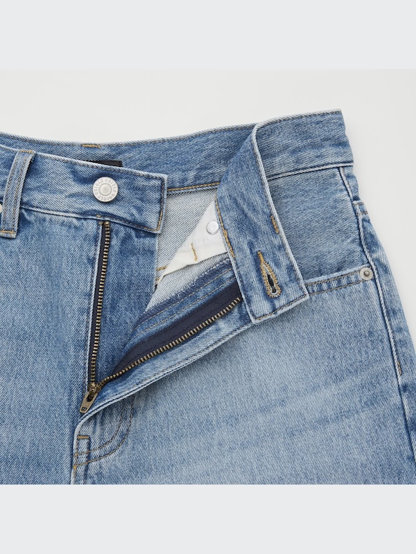 High-Rise Denim Shorts