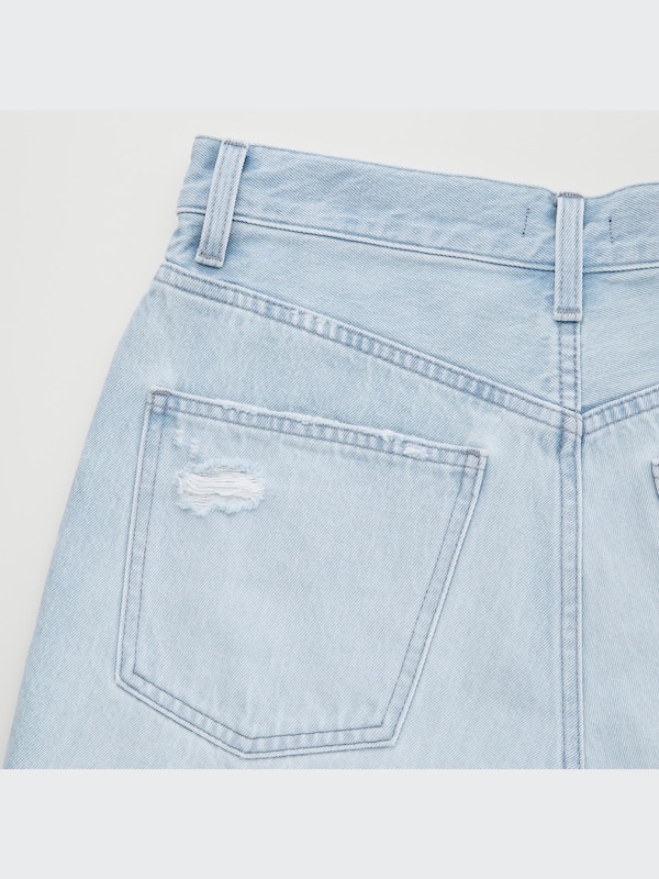 High-Rise Denim Shorts