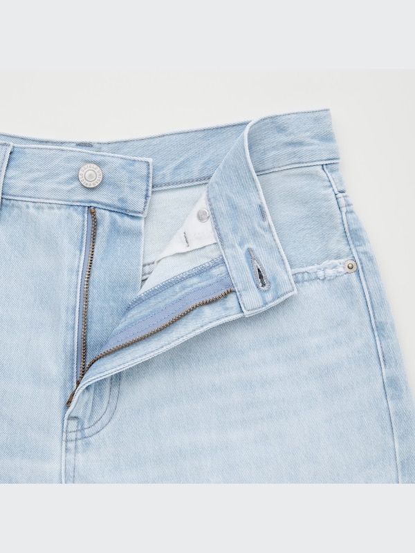 High-Rise Denim Shorts