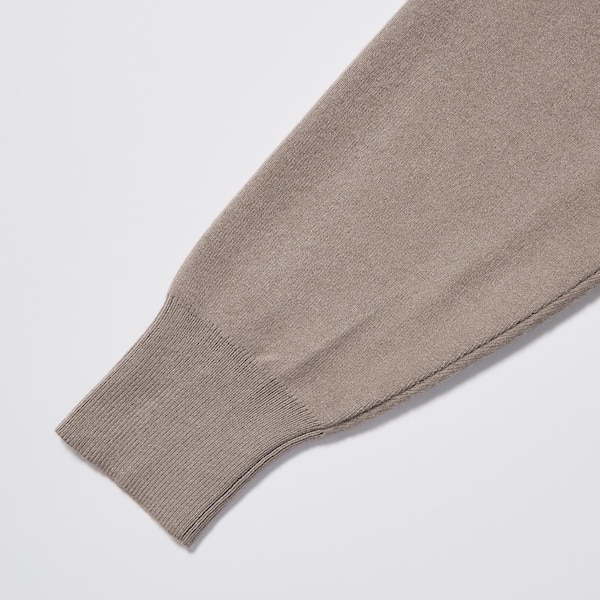 Souffle Yarn Mock Neck Long-Sleeve Dress | UNIQLO US