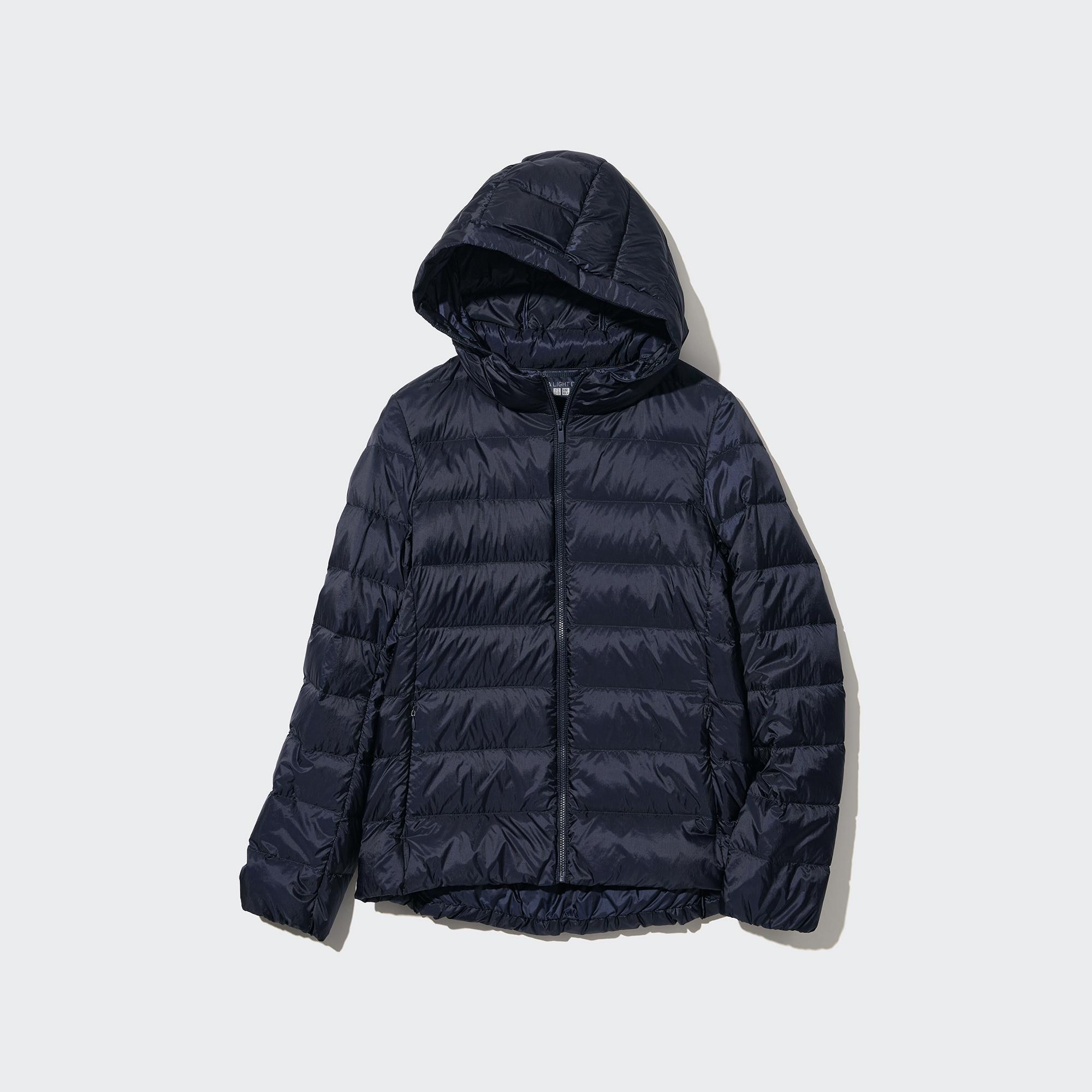 Uniqlo ultra light shop down jacket with hood