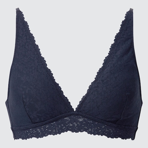 Buy online Black Lace Plunge Bra from lingerie for Women by Clovia for ₹469  at 61% off