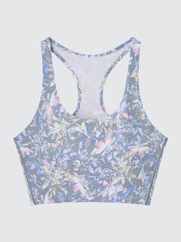 Wireless Bra (Active, Square Neck Print)