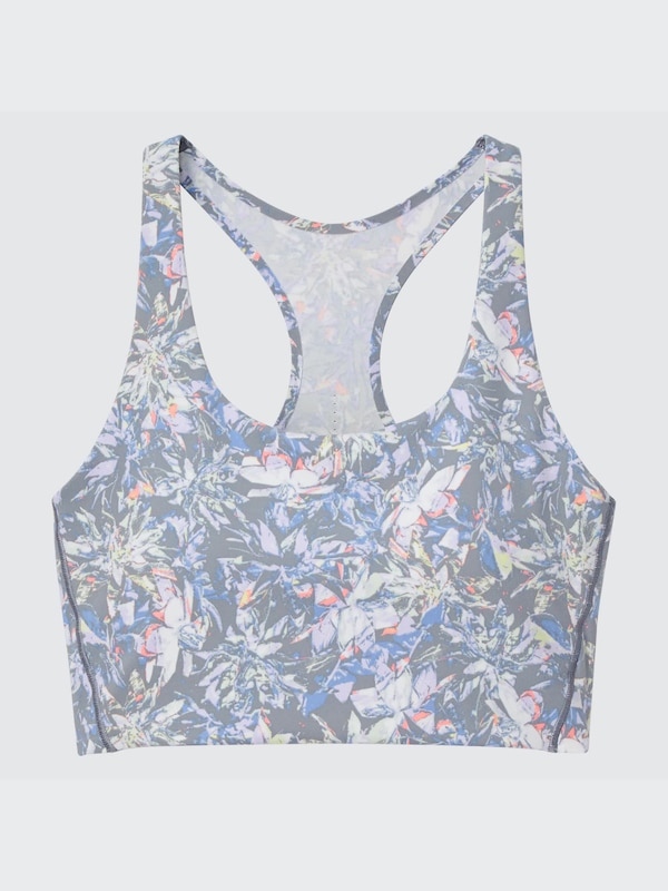 Wireless Bra (Active, Square Neck Print)
