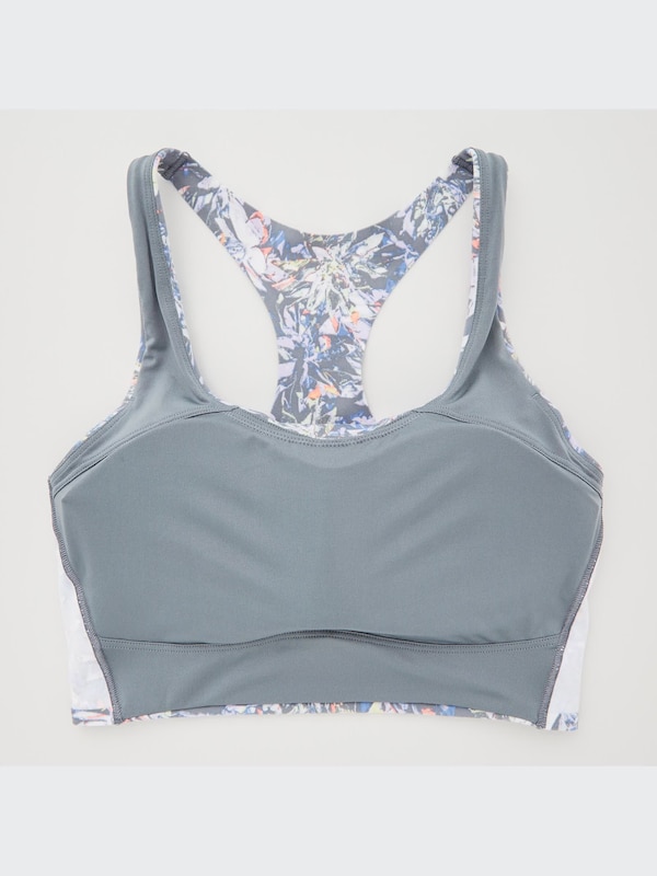 Wireless Bra (Active, Square Neck Print)