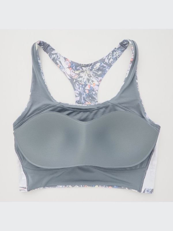 Wireless Bra (Active, Square Neck Print)