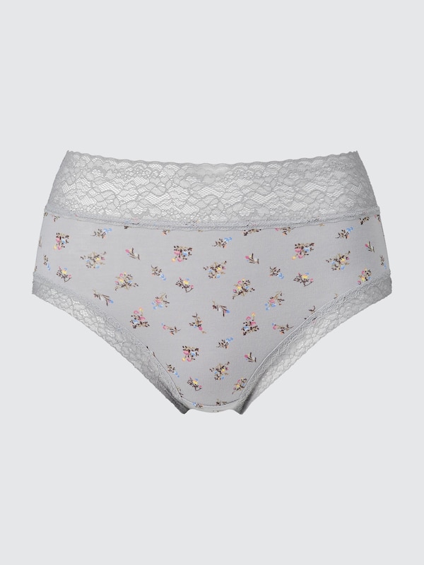 Mini-Flower Print High-Rise Briefs
