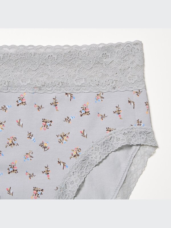 Mini-Flower Print High-Rise Briefs
