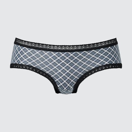 Checked Hiphugger Briefs