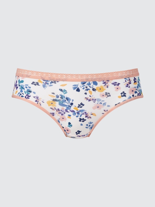 Flower Print Mid-Rise Briefs