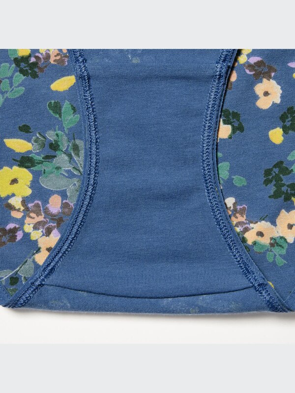 Flower Print Mid-Rise Briefs