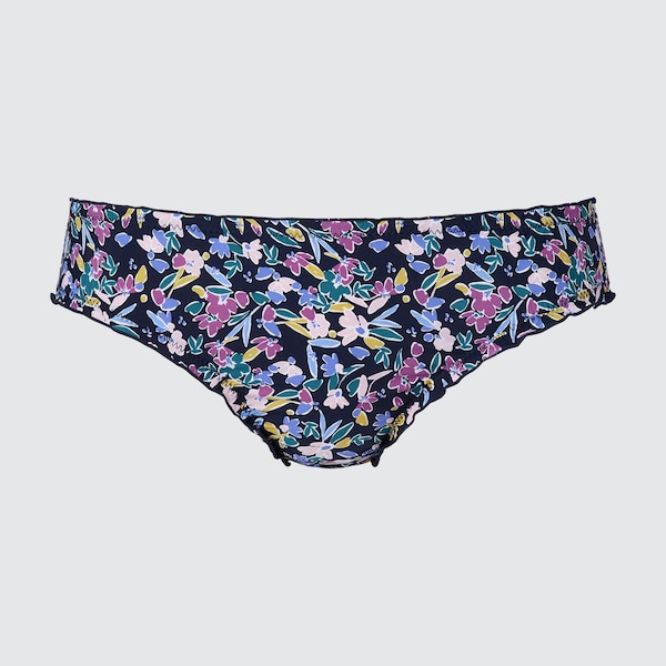 Frilled Flower Print Mid-Rise Briefs | UNIQLO US