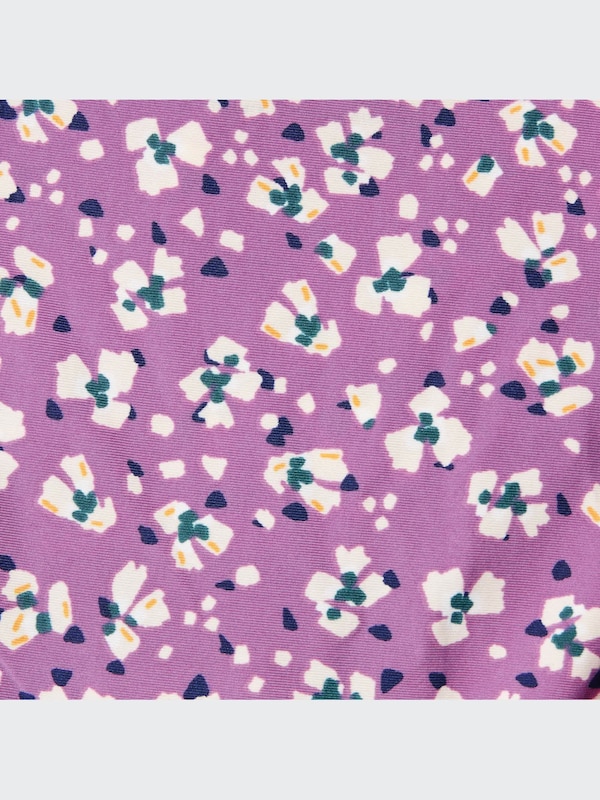 Frilled Mini-Flower Print Mid-Rise Briefs