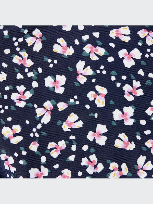 Frilled Mini-Flower Print Mid-Rise Briefs