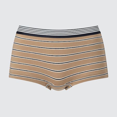 Women Striped Boy Shorts