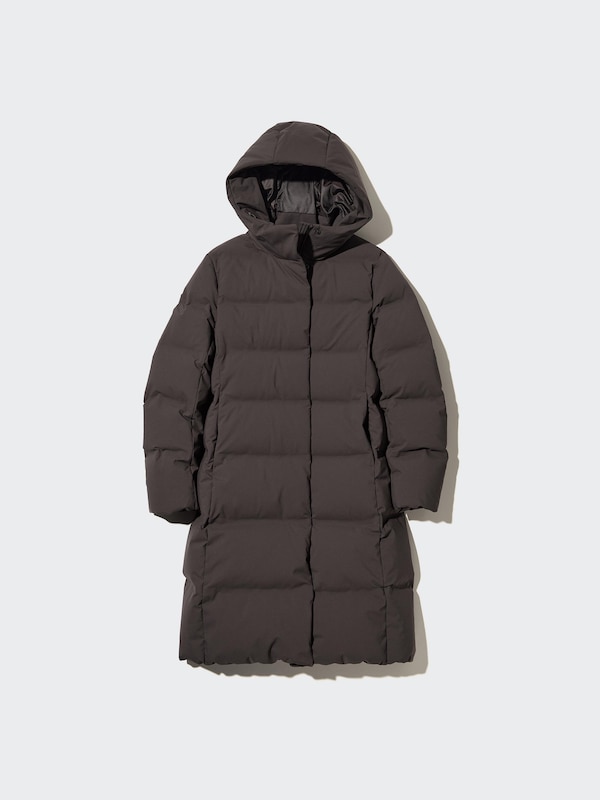 W's seamless down long coat