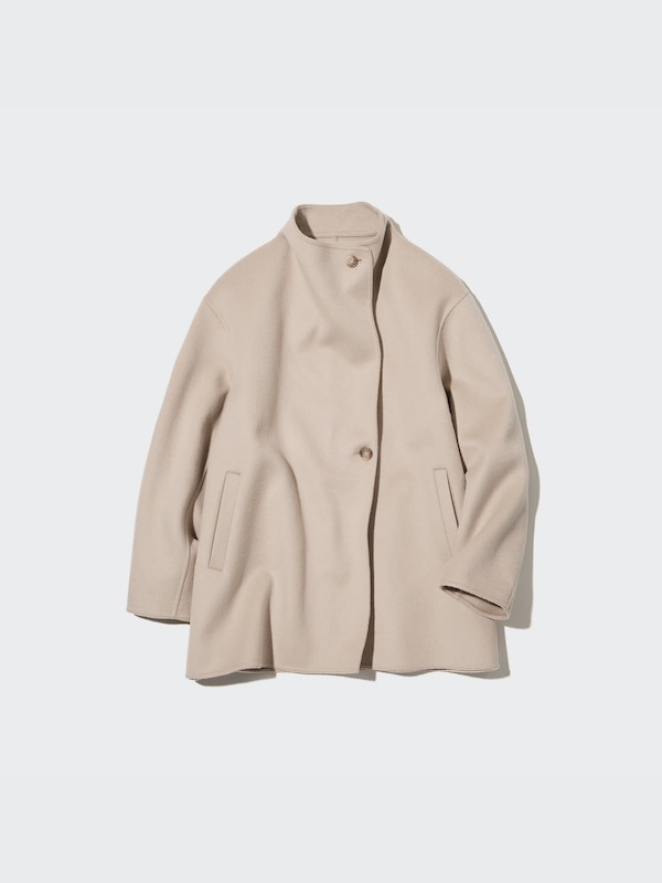 Wool Blend Short Coat