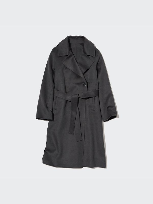 Wool Blend Long Coat