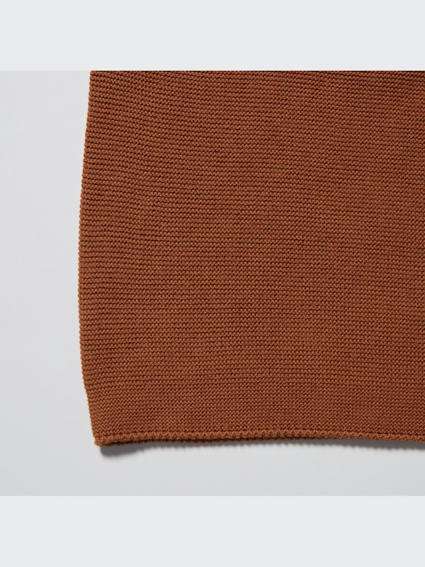 3D Knit Cotton Wide 3/4 Sleeve Sweater
