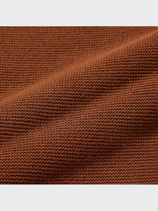 3D Knit Cotton Wide 3/4 Sleeve Sweater