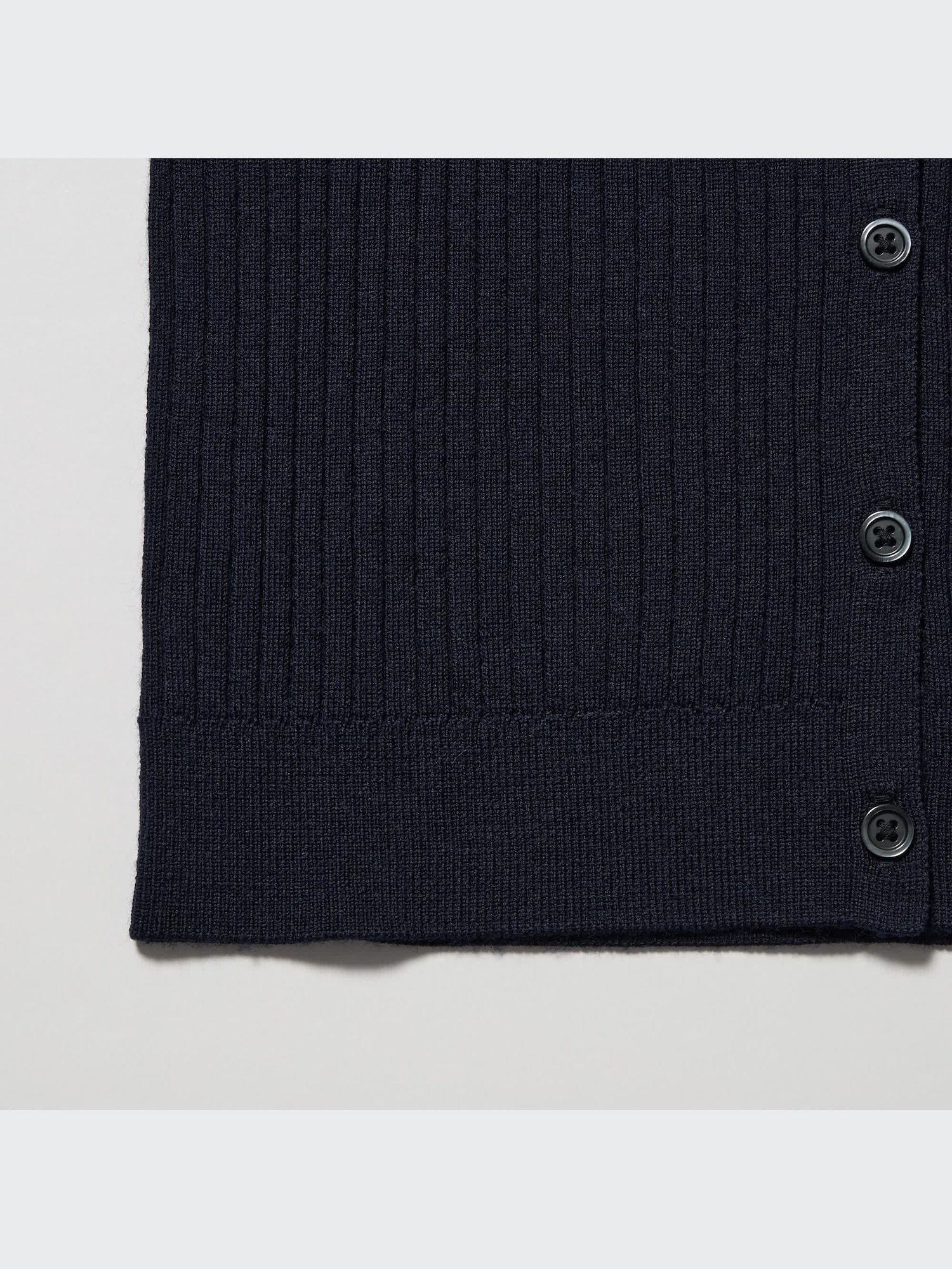 Extra Fine Merino Ribbed Short Long-Sleeve Cardigan | UNIQLO US