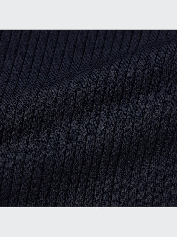 Extra Fine Merino Ribbed Short Long-Sleeve Cardigan