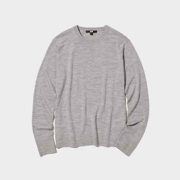 Extra Fine Merino Crew Neck Long-Sleeve Sweater | UNIQLO US