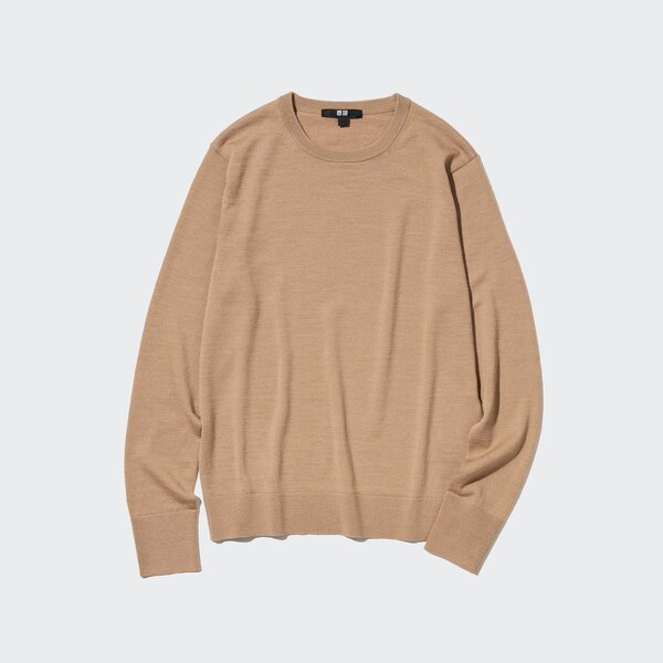 Extra Fine Merino Crew Neck LongSleeve Sweater UNIQLO US