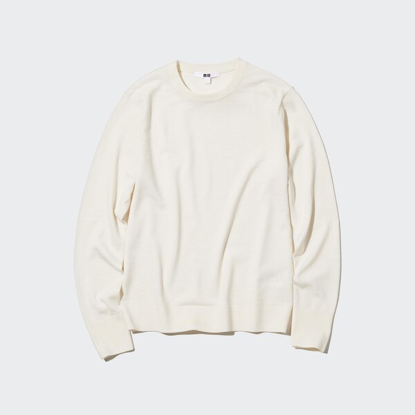 Extra Fine Merino Crew Neck LongSleeve Sweater UNIQLO US