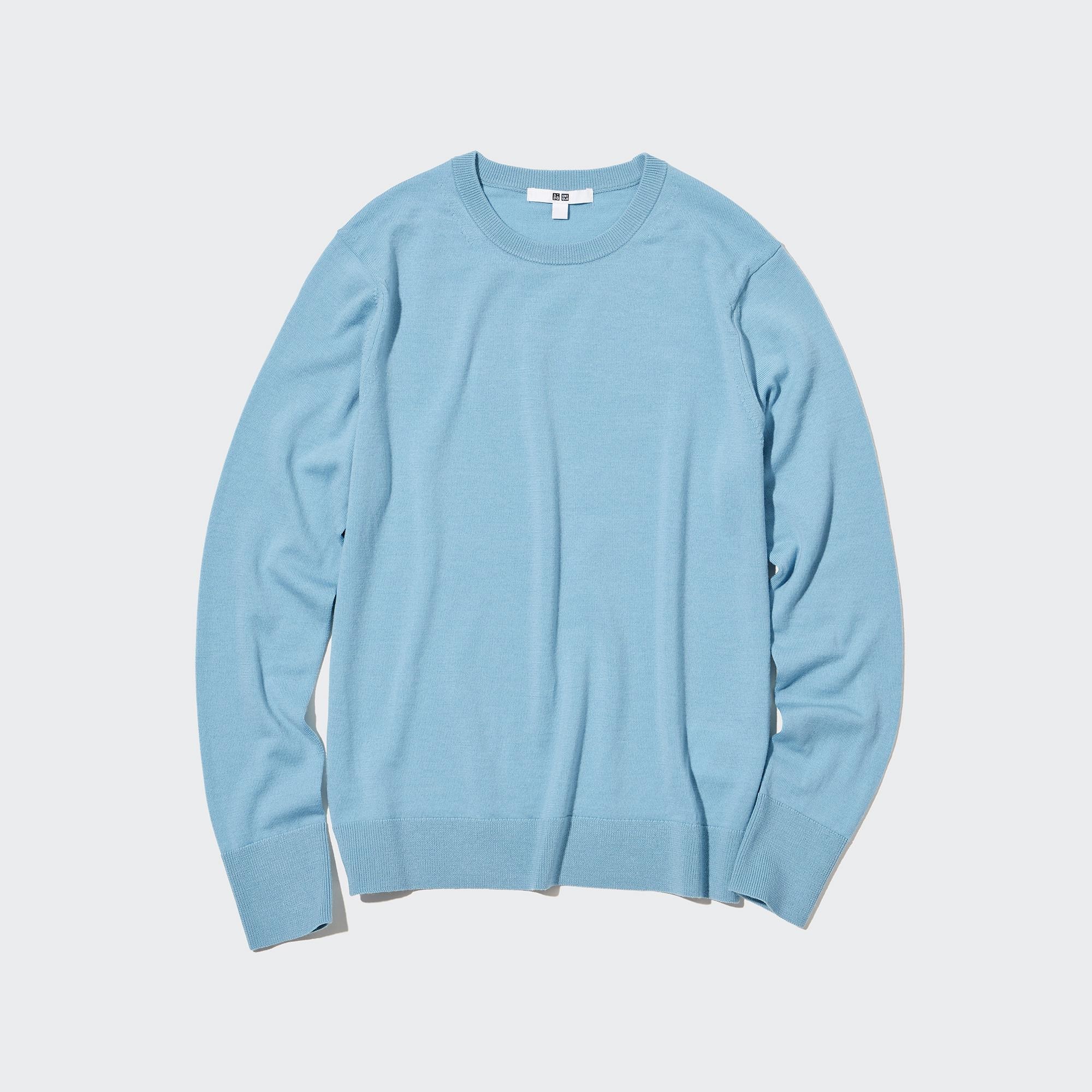 Extra Fine Merino Crew Neck Long-Sleeve Sweater | UNIQLO US