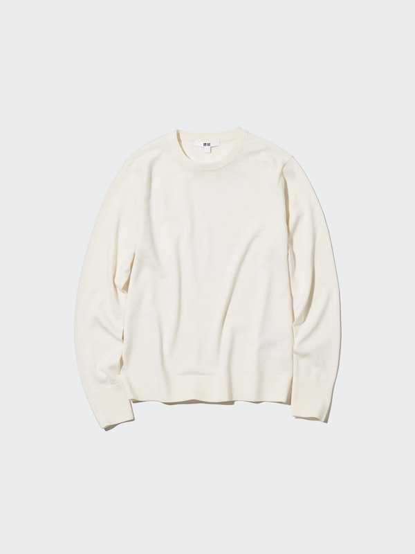 Extra Fine Merino Crew Neck Long-Sleeve Sweater