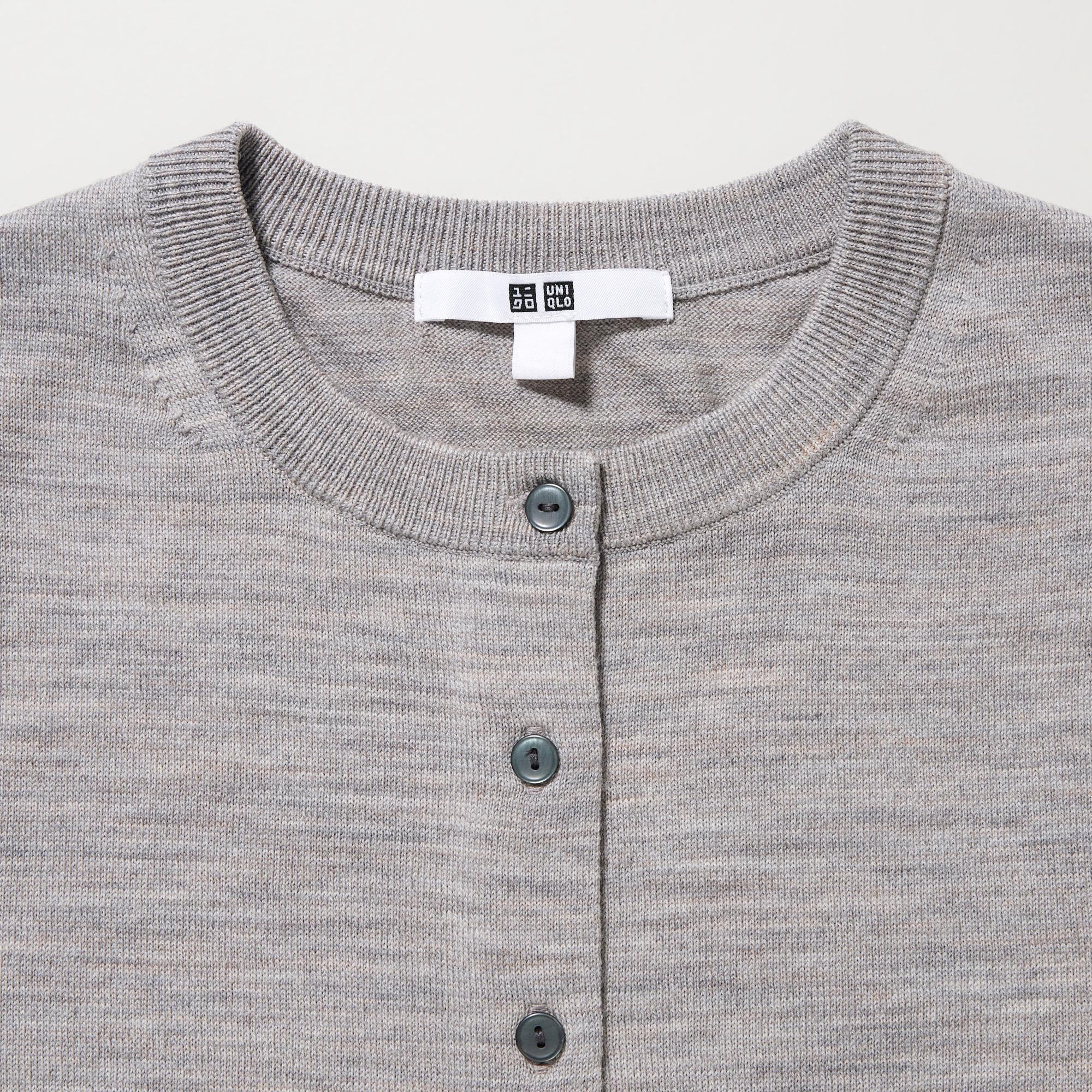 Uniqlo sale grey cardigan