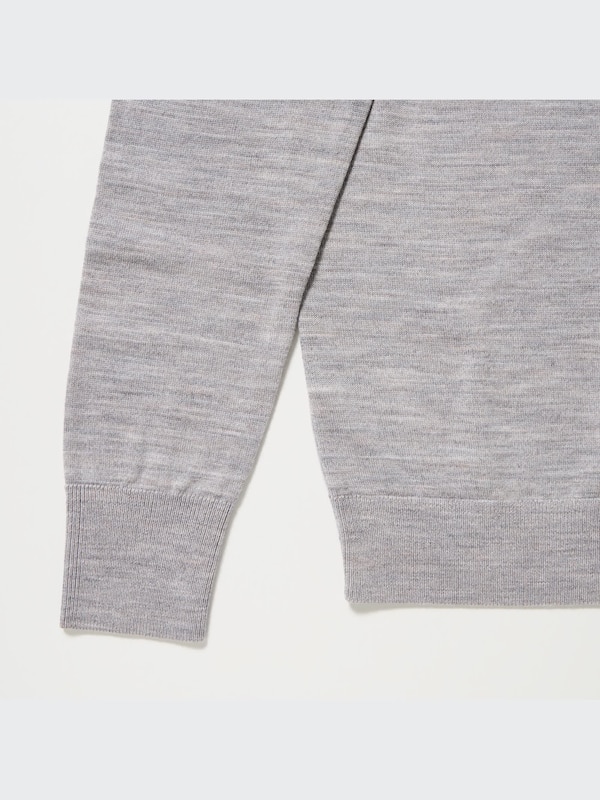 Merino Crew Neck Cardigan