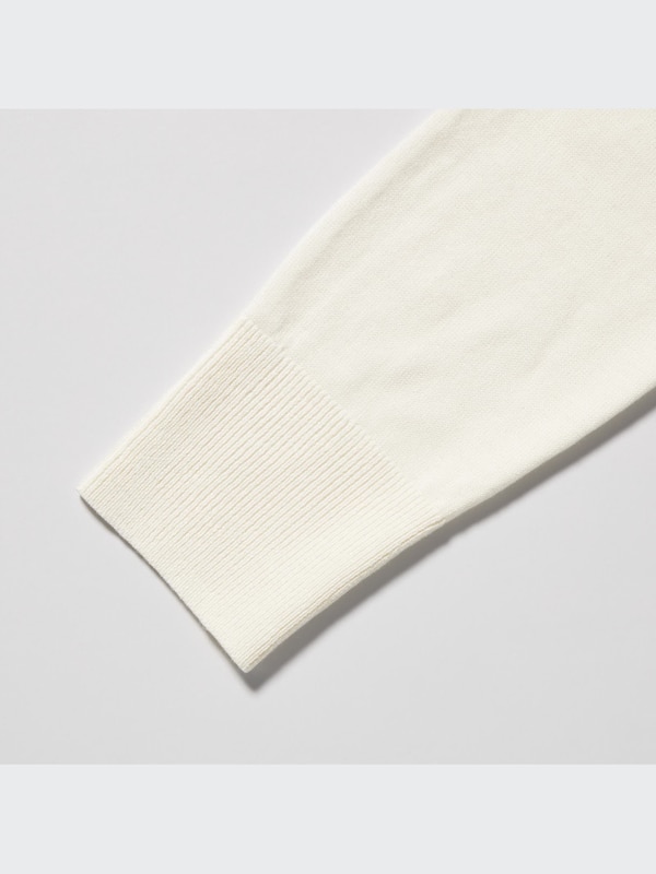 EXTRA FINE MERINO CREW NECK CARDIGAN